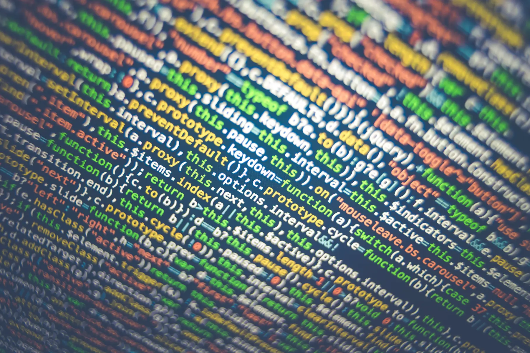 Colorful software code